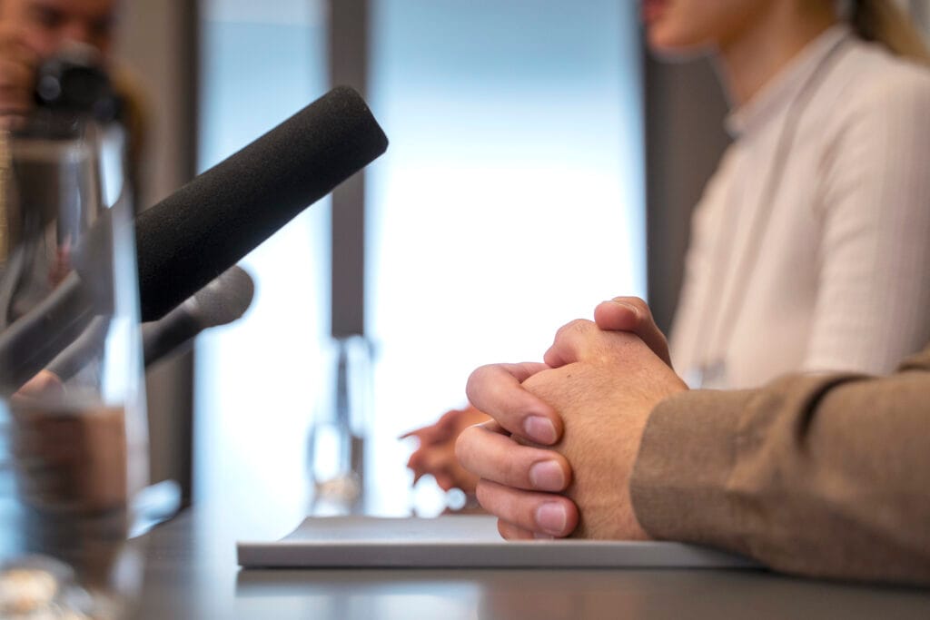 Preparación de voceros para entrevistas con medios